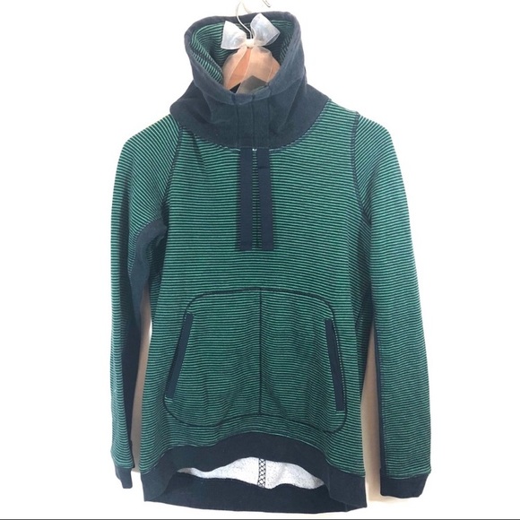 lululemon athletica Tops - Lululemon Avenue Pullover green and navy